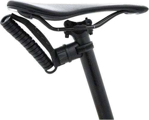 K3-BIRO Bike Lock Cable with 4mm Double Wire 4ft Black, Anti-Theft 3-Digit Resettable Combination Cable Lock with Under-Saddle Mounting Bracket