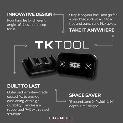 TKTool Mobile Gym Multi-Purpose Training Tool at Home, Gym, Indoor or Outdoor Total Body Workouts for HIIT, Strength, Core, Cardio Conditioning, Functional Bodyweight