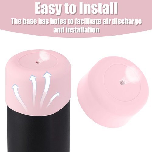 2pcs Silicone Boot for Owala Kids Water Bottle 16oz/14oz, Anti-Slip Water Bottle Cover Sleeve Anti-Dent Bottom Protector Wraps Compatible with Owala Kids Stainless Steel Bottle Accessories(Light Pink)