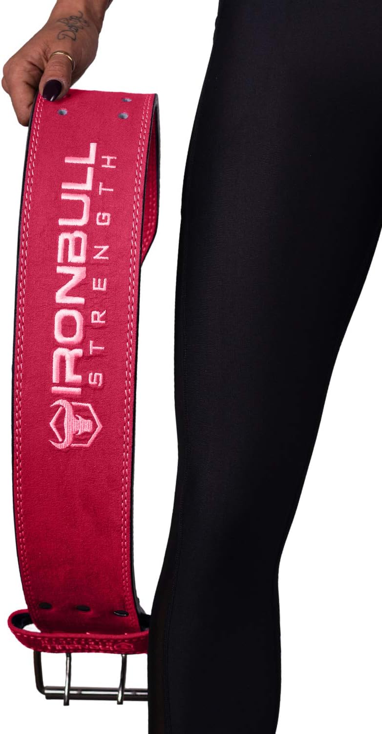 Powerlifting Belt - IPF Approved – Weight Lifting Belt 10mm - Prong Weightlifting Belt for Squats, Deadlift, and Bench Press – Lifting Belt Leather 4in for Men and Women – Back Brace for Gym, Workout, Strength Training, Strongmen & Power Lift