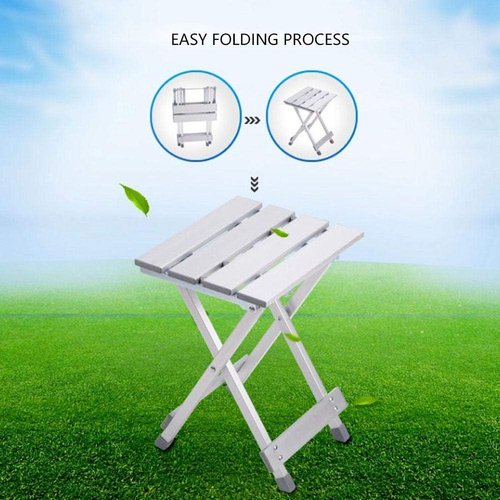 Folding Stool, Outdoor Fishing Chair, Anti-Slip Stainless Steel for Camping, Mountain, Fishing, and Picnic