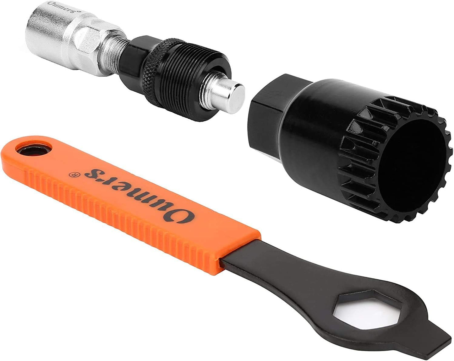 Oumers Bike Crank Extractor and Bottom Bracket Remover With 16mm Spanner Wrench - Bicycle Crank Removal Tool and Arm Remover - Repair Tools Kit