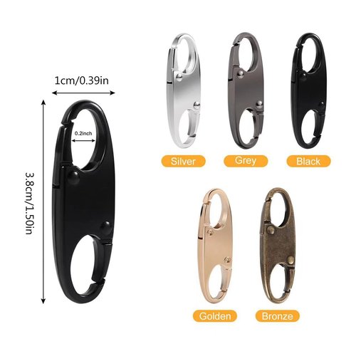 Psdndeww Double Opening Clips Pull Backpack Lock Clip Quick Disconnect Carabiner Clip to Keep Closed
