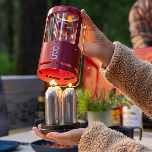 Uco (Uco) Outdoor Camping Lantern Candlea Volcano Red [Japan Genuine] 24368