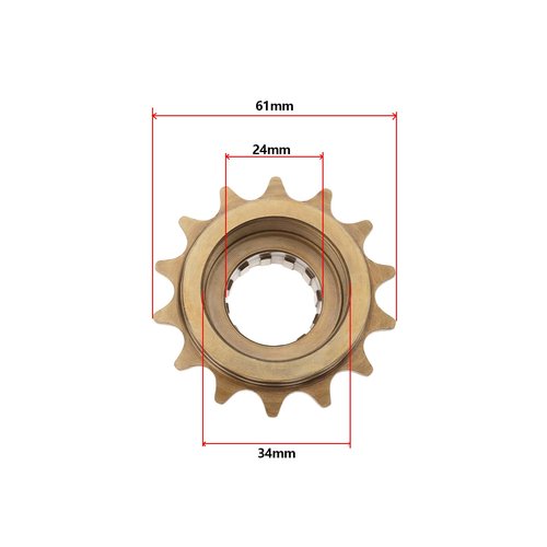SING F LTD 2PCS 14T Bicycle Single Speed Flywheel Sprocket 34mm Thread Bicycle Flywheel fits BMX Bikes with 10mm Axles and Suitable for Mountain Road Bicycle Folding Bicycle