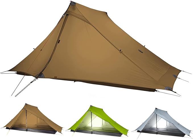 3F UL Gear Lanshan PRO Lanshan Ultralight Tent 4 Season Backpacking Tent for 2 Person, Waterproof Professional Tents for Camping, Trekking, Kayaking, Climbing, Hiking
