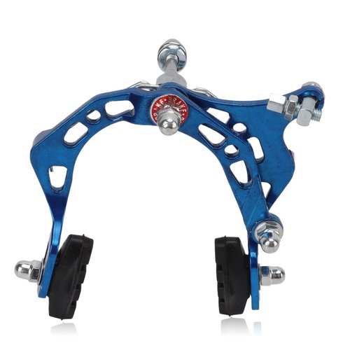 equlup Bike Brake Caliper, Aluminum Alloy Bike Brake Caliper Universal Front and Rear Bike Brake Cycling Accessory for Bikes, Motorcycles (Blue)