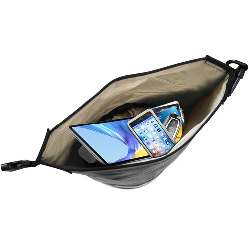 JXE JXO 15L Waterproof Faraday Dry Bag for Electronic Device Security | Military-Grade EMP & RFID Signal Blocking, Anti-Tracking & Hacking Protection, Data Privacy Shield for Mobile Devices （Matte）
