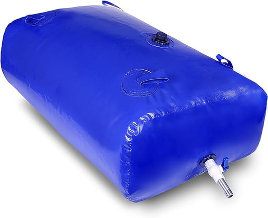 1000 L/264 gal Water Bladder Storage Containers, Foldable Portable Water Tank Large Capacity Soft Water Bag, Drought Resistance, Fire Prevention, Emergency Water