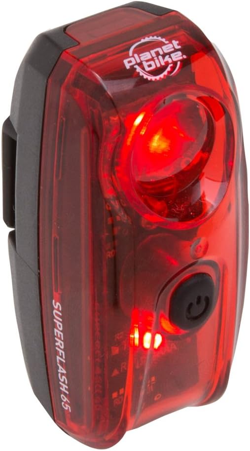 Planet Bike Superflash 65 Bike Tail Light,Red/black