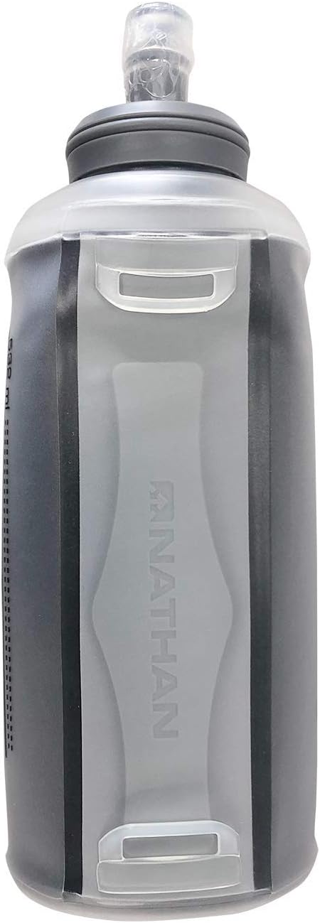 Nathan Insulated Soft Flask, Soft Flask Running Bottle, Hydration Insulated Water Bottle for Hiking, Walking, Exercise, Fits in Nathan Vests, 18oz