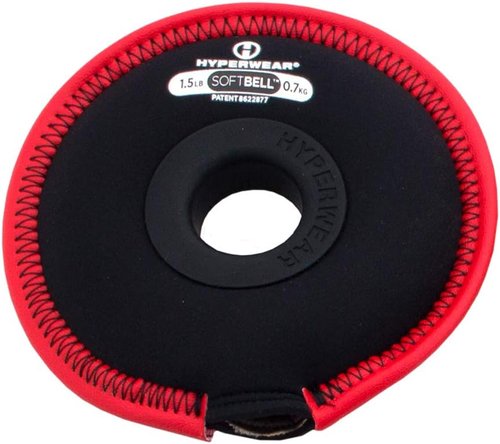 HYPERWEAR SoftBell Hand Weight Plates, Use Alone or with Handles for Dumbbells, Kettlebells & Barbells (1.5–10 lbs)