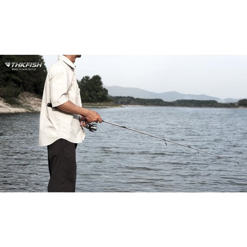 THKFISH Travel Fishing Rods, 4 Piece Spinning Rod with Bag,7.87Feet Carbon Fiber Lightweight Ultra Portable Fishing Pole for Trout Bass Salmon Sunfish Outfit Travel Fishing