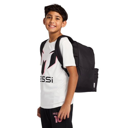Messi Women's Lifestyle Backpack, Bookbag with Pockets & Adjustable Straps, Black, One Size