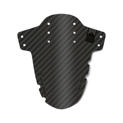 Riesel Design - Front bike fender For Face and Suspension Fork Protection - Secure Fit, For Cyclocross and Gravel bikes, Wheel Sizes upto 28" - Criss:Cross - Carbon