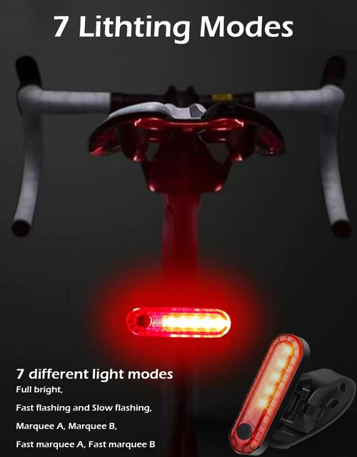 Bike Lights Front and Back for Night Riding, LED USB Rechargeable Bicycle Lights, Blinkers Bike Headlight and Tail Light Set, Fast Charging, Easy to Install