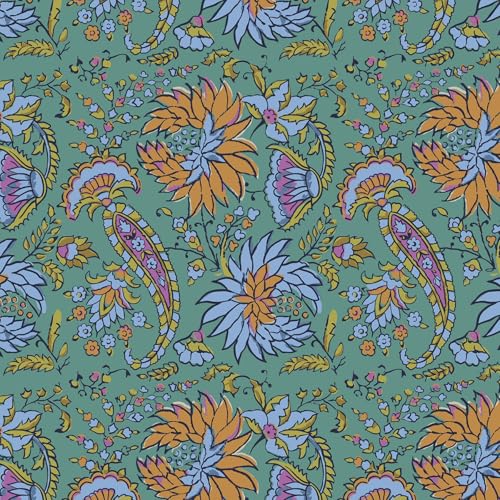 Vera Bradley Large Bancroft Backpack-Premium Cotton, Gemstone Paisley