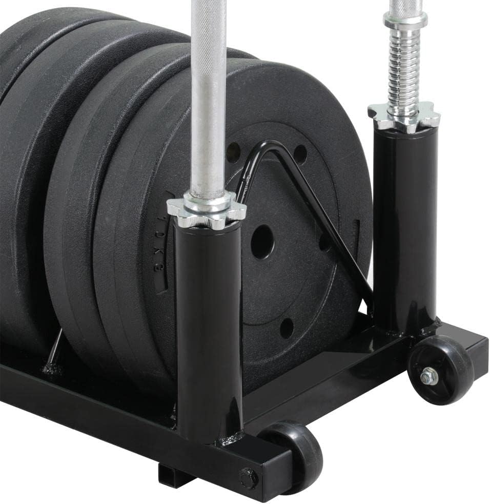 Yaheetech Barbell Bumper Plate Rack