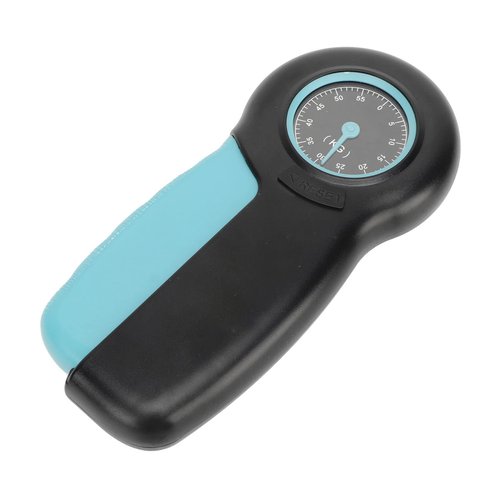POENVFPO Hand Strengthener Grip Tester, Lightweight Portable ABS Hand Dynamometer for Measuring Grip Strength for Finger Trainer Wrist Strengthening Device Home Exercise (Black Blue)