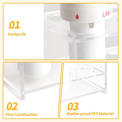MEIJIAYOU Sip Flavor Stable Cartridge Holder,Acrylic Flavor Sip Safe Case Organizer with 6 Holes,Fip Sip Stand Organizer Cartridge