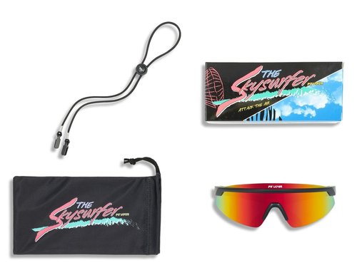Pit Viper The Skysurfer Sunglasses (The Exec with Polarized Rainbow Lens)