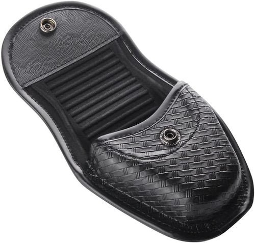 Covered Handcuff Case, Molded Hiddend Snap Double Cuff Case