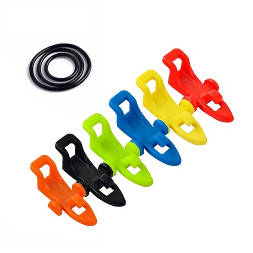 QUANFULTEC Fishing Hook Keeper，Fishing Hook Keeper for Fishing Rod，Fishing Hook Holder,Holder with 3 Sizes Rubber Rings，Bait HolderSuitable for a Variety of Fishing Rods 6 Pcs
