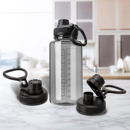 UWSTE 2Pack Replaceable Lid for Nalgene Water Bottles, Replacement Cap for Nalgene Wide Mouth Bottle, Loop Top Lid Compatible with Nalgene 32 oz, BPA Free.