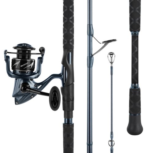 KastKing Rekon Spinning Fishing Reel Combo 8'0" MH 5000 Reel, Dark Grey
