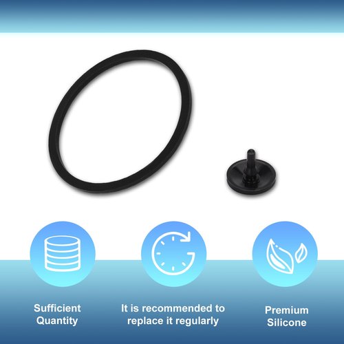 PEUTIER 3pcs Replacement Gaskets for Contigo with 3pcs Silicone Valve, Water Bottle Sealing Ring Snapseal Lid Replacement Water Bottle Accessories for Contigo Aubrey 14oz & 20oz