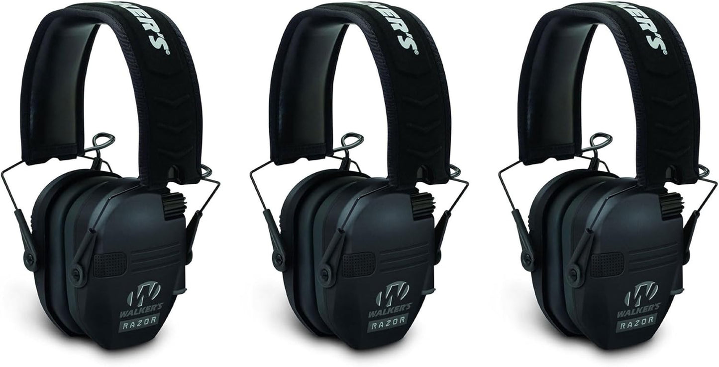 Walker's Razor Slim Shooter Electronic Hunting Folding Hearing Protection Earmuffs