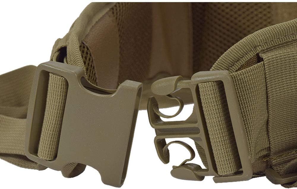 SINAIRSOFT Tactical Waist Belt with X-Shaped Suspenders Free Straps Airsoft Combat Padded Molle Belt