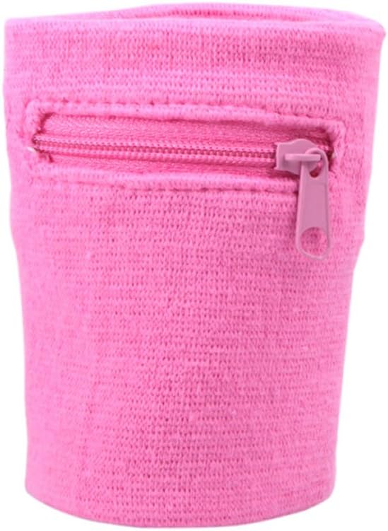 Zipper Wrist Pouch Sweatband Wallet - Securely Store Keys, ID, Cards & Cash
