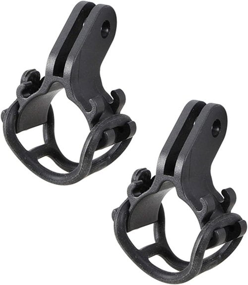 2pcs Flashlight Holder Bicycle Bike Torch Light Mounting Bracket for Go Pro Type Mount Interface