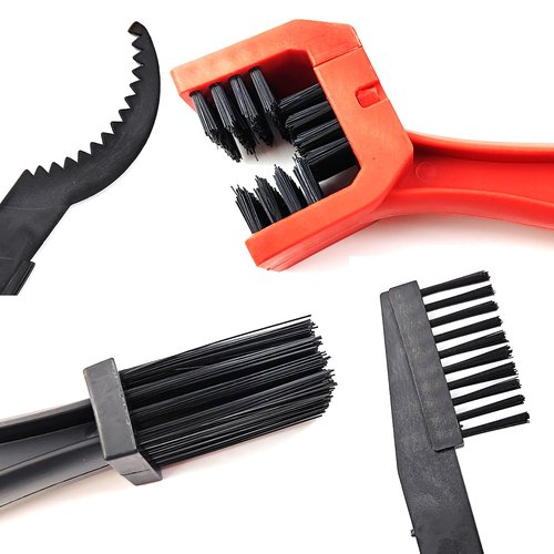 ROYHOO 5PCS/Set Bicycle Chain Cleaning Tool Set,Bike Chain Crankset Brush,Motorcycle Washer Cleaner Brush Tools