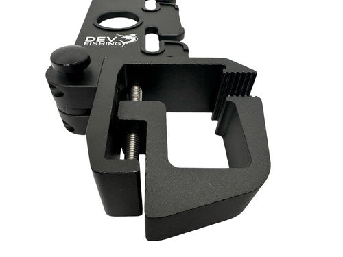 Dev Fishing - Truck Bed Fishing Rod Holder - Aluminum - Black - RB200