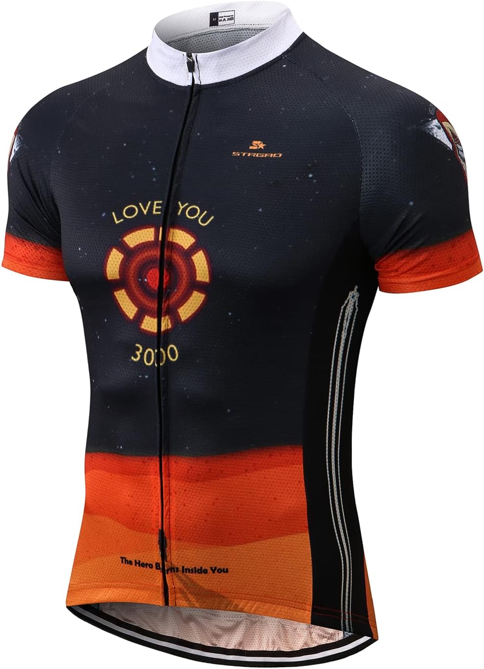 Strgao Men's Cycling Jersey Bike Short Sleeve Shirt