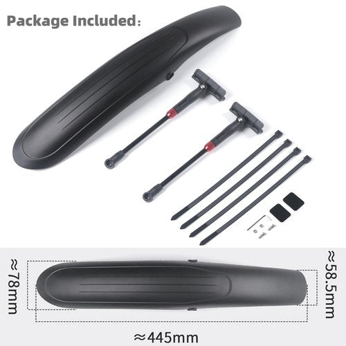 NELboNs Bike Fender for Mountain Bike Adjustable Widened Design Aluminum Alloy Telescopic Bicycle Mudguard Universal Front/Rear Mud Guard for 26"/27.5"/29" MTB Gravel City Bicycle