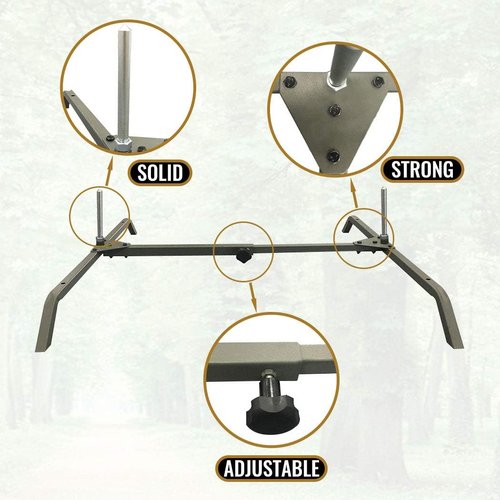Highwild Universal Adjustable 3D Archery Target Stand - Larger Range - Indoor & Outdoor Use