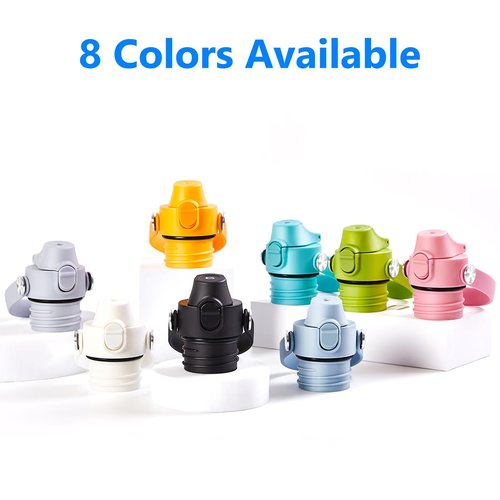 Flip Lid for Hydroflask Standard Mouth, Replacement for Hydro Flask Lid, Spout Cap for Narrow Mouth Water Bottle for Simple Modern Iron Flask Accessories, BPA Free, Black