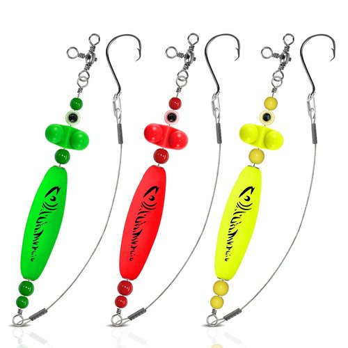 YOTO Santee Cooper Rig, Catfish Rig for Bank Fishing, Catfishing Tackle Rattler Floats, Chunky Rigs Catfish Equipment
