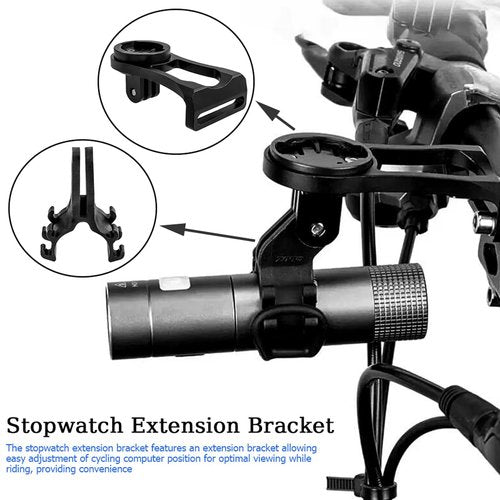 Wolfride Bike Computer Mount Out Front | Adjustable Angle Extension Handlebar Mount | Compatible with Garmin/Wahoo/Cycling Phone/Light/Action Camera