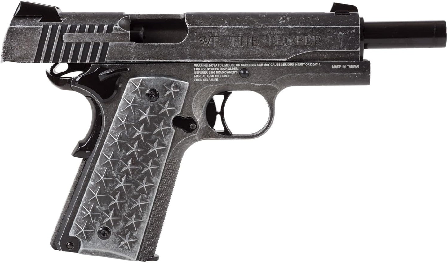 Sig Sauer 1911 We The People Semi-Automatic CO2 4.5mm Steel BB Air Pistol | Functional Takedown Lever for Field Stripping