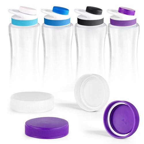 Lid for Cirkul Water Bottle - 4 Pack Cap Lid Replacements Compatible with Cirkul, Fits Cirkul Flavor Cartridges, Essential Accessories for Plastic and Stainless Steel Water Bottles