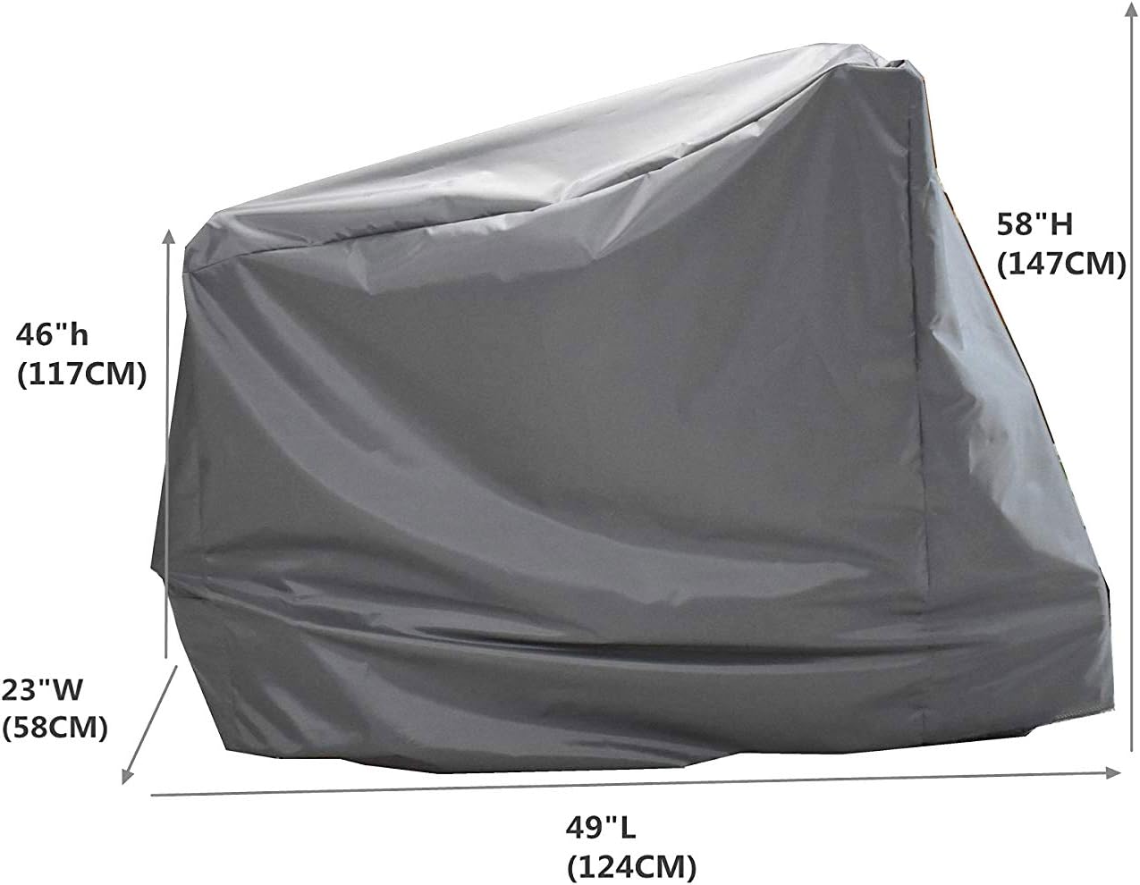 Mini Lustrous Exercise Bike Cover for Indoor Cycling & Home Gym Workout, Gray