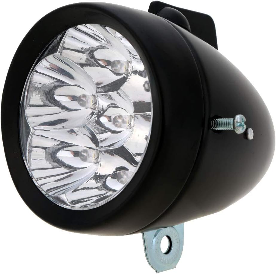 Vintage Retro Bicycle Bike Front Light Lamp 7 LED Fixie Headlight with Bracket