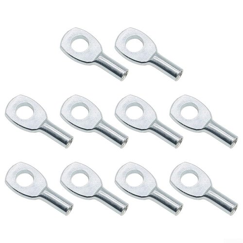 10 Pcs Gym Pulley Machine Cable Eyelet Terminal Interface Port, Gym Machine Accessories For 5Mm/6mm Cable Ball Stopper Interface Port Components For Various Equipment Cables(6mm)