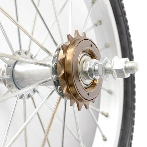 BQPOLING Single Speed Bike Freewheel, 16T/18T Compatible with 1/2'' x 1/8'' Bicycle Freewheel Threaded Type Freehub Replacement Parts (16T)