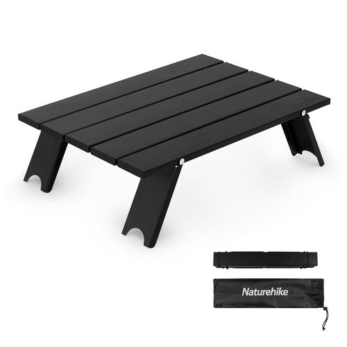 Naturehike Ultralight Compact Camping Table, Mini Beach Picnic Folding Backpacking Table with Carry Bag