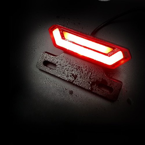 MOONDKIST Electric Bicycle Rear Light, 2 in 1 Bicycle Tail Light Running Light Brake Light, 36-48V Bicycle Accessories Safety Warning Lights, Tail Light Accessories